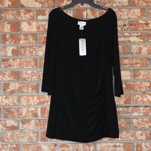 CHICO'S Travelers Black Top NWT